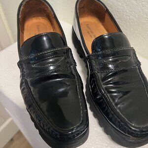 Susan van der Linde Black Patent Leather Loafers – EU 38.5 – Vibram Sole